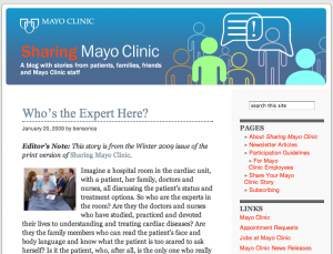 Sharing Mayo Clinic