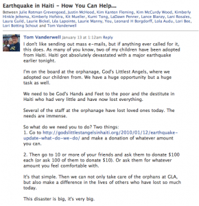 Haiti Earthquake Relief Appeal