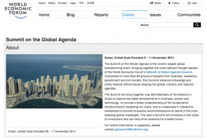WEF Global Agenda Screen Shot